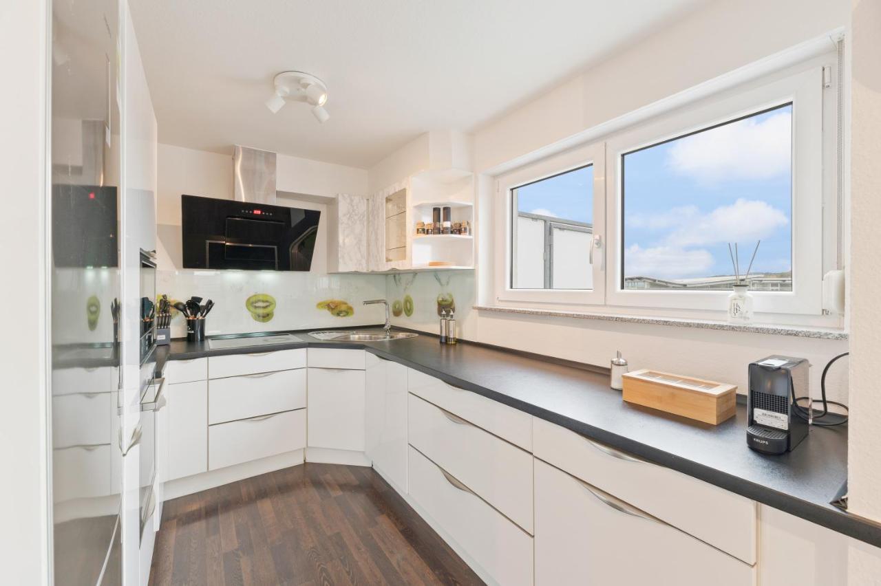Design-Apartment - Kueche - Dachterrasse - Zentral Leinfelden-Echterdingen Exteriör bild