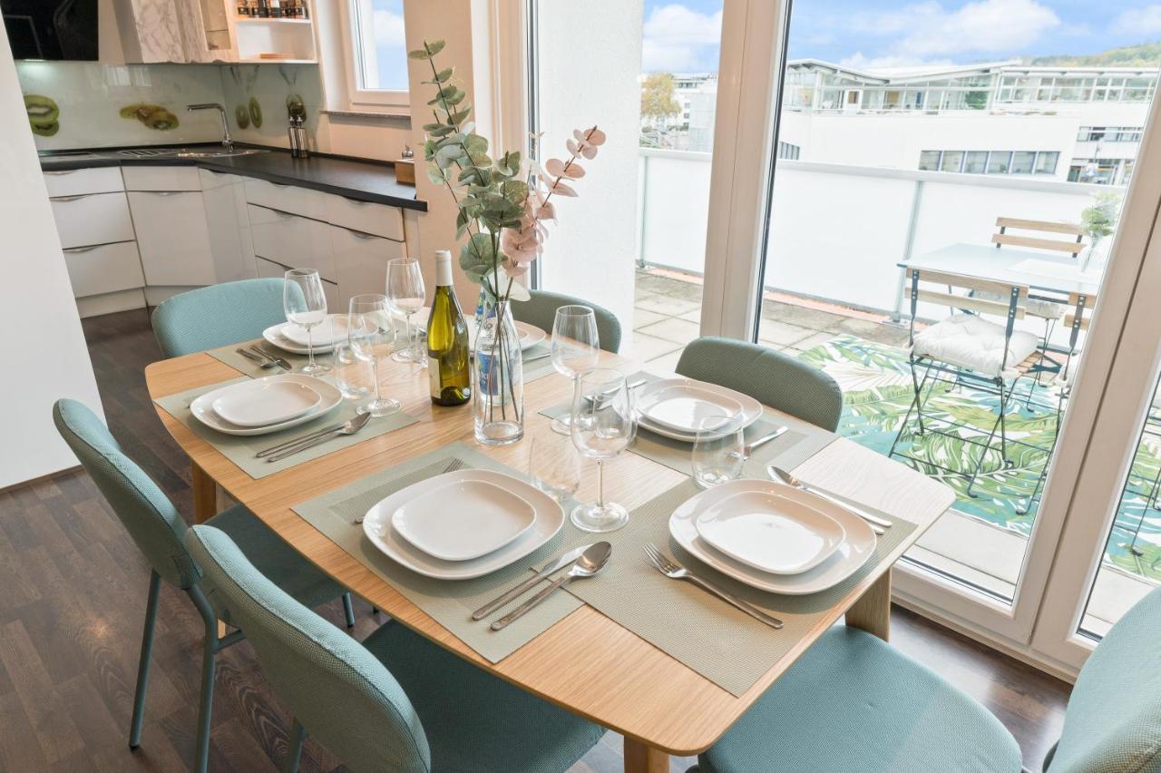 Design-Apartment - Kueche - Dachterrasse - Zentral Leinfelden-Echterdingen Exteriör bild